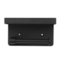 Miniatyrbillede 4 af 8: Toiletpapirholder med hylde i rustfrit stål, minimalistisk stil, vægmonteret, vandtæt toiletpapirrulleholder til badeværelse K9 Hem Black