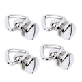 Miniatyrbillede 1 af 8: 4 STK Metal Ring Skrue Rundt Hoved Studs Nitte Nail Rotate Spikes DIY Læder Craft Hardware Tilbehør Sølv