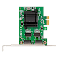 Miniatyrbillede 4 af 8: PCIE Ethernet-adapterkort 10/100/1000 Mbps Dual Port Ethernet-netværkskort med tynd beslag til Windows