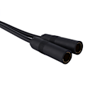 Miniatyrbillede 8 af 8: Bil Auto Radio Antenne Stereo 2 Kvinde til 1 Han Splitter forlængerkabel ledning