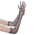 Miniatyrbillede 5 af 5: Rhinestone Mesh Lange Handsker til Kvinder