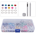 Miniatyrbild 6 av 6: Färgglada 5 mm Grommet Tool Kit för klädmodifiering