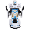 Miniatyrbild 5 av 8: 2 i 1 barn elektrisk RC Racing bil transformerande fordon Robot modell leksak med ljus