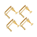 Miniatyrbillede 7 af 8: 4 stk holdbare legeringsfintunere strengjusteringsdele til 4/4 violin (guld)