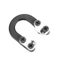 Miniatyrbilde 2 av 3: Metal Ultimate Hunting Loop D-ringspenne Bueskyting Pil og bue skytedeler (svart)