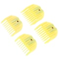Miniatyrbild 3 av 8: 4 st/set Gränskam Hårklippning Trimmer Clipper Fäste Guide Frisör Styling Verktyg Set Gul