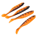 Miniatyrbilde 5 av 8: 4PCS AR48 75mm/3.2g T-hale mykt agn dobbelt farger kunstig fiske lokke wobbler TacklePard oransje