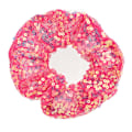 Miniatyrbild 2 av 8: 5 st LED paljetterade Scrunchies Lighting Glow Portable Elastics Hårband Scrunchy för jul Mörkröd