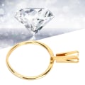 Miniatyrbilde 6 av 8: Profesjonell diamantholder edelstener Spring Prong Claw Ring Smykker Display Tilbehør Gul (lang)