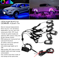 Miniatyrbilde 4 av 6: 6 stk Atmosfærisk Chassislys Bil Eksteriør Dekorasjon Neonlampe RGB LED for Jeep ATV SUV