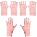 Miniatyrbillede 1 af 5: 2 Par Neglehandsker UV Beskyttelseshandsker Fingerløse Handsker Til At Forebygge Solskoldning På Hænderne Pink