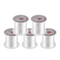 Pikkukuva 1 / 8: 5 Rolls Crystal Line Helmet String Wire korumateriaali Joustava lanka koruille Tee itse (valkoinen)