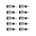 Miniatyrbillede 2 af 8: J.40006 10 stk/sæt 2 mm Forniklet Banana Hun Jack Socket Panel Mount Binding PostBlack