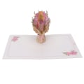 Miniatyrbillede 8 af 8: Valentinsdag 3D lykønskningskort Nellikbuket Papirudskæring Thanksgiving Velsignelseskort