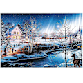 Miniatyrbild 1 av 5: Jul pussel för vuxna 1000 bitar Snö pussel Gåva Golvpussel Intellektuell utmaning