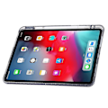 Miniatyrbillede 4 af 5: Tablet etui til iPad Pro 11 (2018) / (2020) / (2021) / (2022) / iPad Air (2020) / (2022) origami tri-fold stand læder+ klar akryl cover-B6 Beige