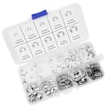 Miniatyrbilde 8 av 8: 120 stk E Clip Washer Kit Rustfritt stål Åpen låsering Ringakselring M1.5-M10