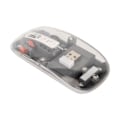 Miniatyrbild 2 av 8: Trådlös Bluetooth-mus transparent klar cool skal tyst klick färgglada andningsljus bärbar dator möss grå