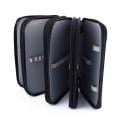 Miniatyrbillede 2 af 8: 72 Indsættelse af Super Large Capacity Multilayer Pencil Pen Bag Pouch Kosmetisk etui Sort