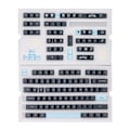 Miniatyrbillede 1 af 8: Mekanisk tastatur tastatur 128 tast PBT tastatur sæt Kontrastfarver Stil til DIY udskiftning tastatur tilbehør Kometer