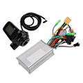 Miniatyrbillede 2 af 8: 36/48/60V 350W Motor Børsteløs Controller Elektrisk Cykel 3 Mode Sinus Bølge Controller Kit med LCD Display Panel Skift Switch
