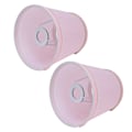 Miniatyrbillede 3 af 8: 2 STK E14 lampeskærm i europæisk stil Pink lampeskærm til lysekrone bordvæglamper til hjemmet