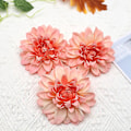 Miniatyrbild 3 av 3: Set med 18 stycken konstgjorda blommor blomhuvud för DIY bröllopskort fest hemdekoration (18 olika färger)