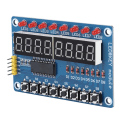 Miniatyrbild 4 av 8: Ny 8-bitars digital LED-nyckel Digital Tube TM1638 Display Modul för Arduino AVR Authentic