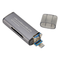 Miniatyrbild 6 av 8: Minneskortläsare 5 Gbps överföringshastighet 3 i 1 USB Typ A 3.0 Hane Micro USB Storage Card Reader