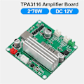 Miniatyrbillede 3 af 5: 12V HiFi Digital Forstærker Board Stereo TPA3116 70Wx2 Dual Channel
