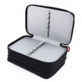 Miniatyrbillede 4 af 8: 72 Indsættelse af Super Large Capacity Multilayer Pencil Pen Bag Pouch Kosmetisk etui Sort