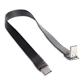 Miniatyrbild 1 av 5: Usb 3.1 Typ C Till Typ C Förlängningskabel 90 Graders Adapter Fpc Fpv Ribbon Platt Usb C Kabel 3a 10gbp _SZXM