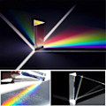 Miniatyrbild 3 av 5: 2 st Klar Triangulär Prisma, 6 & 1 tum Långa Optiska Prismor för Undervisning