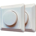 Miniatyrbillede 1 af 3: 2 STK LED Lysdæmper, Forsænket, Hvid