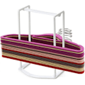 Miniatyrbilde 1 av 5: 1 stk. kleshengerholder/kleshengerstativ/kleshengerstable/kleshenger oppbevaringsstativ hvit