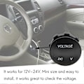 Miniatyrbillede 3 af 5: Spændingsmåler Universal Voltmeter Digital Display Vandafvisende LED Grøn Farve kompatibel med 12V-24V DC Ca