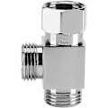 Miniatyrbilde 4 av 5: Dusj T-adapter 3-veis fordeler slangeadapter kobling T-stykke, T-form adapter kobling G1/2\" krom messing fordeler for vinkelventil slange, dusjarm D
