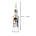 Miniatyrbilde 4 av 5: 1 stk. Lysende Julevindlampe Engelformet Julelyktstolpe