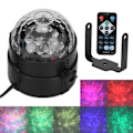 Miniatyrbilde 3 av 8: Discolys 7 farger lydaktivert LED vannmerkelys med fjernkontroll for hjemmefester KTV-klubb 100-240VUS-plugg