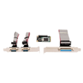 Miniatyrbillede 7 af 8: Mini PCIe seriel parallel udvidelseskort 6 Gbps PCI Express til printer LPT Port 2 Port RS 232 DP9 Pin Adapter til 4U chassis