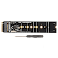 Miniatyrbild 1 av 8: M.2 SATA NGFF expansionskort SATA3.0 6Gbps Plug and Play KEY M NVME expansionskort för moderkort