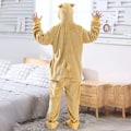 Miniatyrbild 3 av 5: Akita Dog Onesie - Mysiga vintersovkläder för kvinnor och flickor