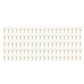 Miniatyrbillede 2 af 8: 100 stk. Binder Clips Hjerteform Lang Hale Form Metal Jern Hul Design Mini Sjov Binder Clips til Dokumenter Billetter Guld