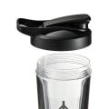 Miniatyrbillede 8 af 8: Selvomrørende krus 450 ml fuldautomatisk sikker stabil fødevarekvalitet plast automatisk blandekop til hjemmecafékontor Sort
