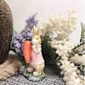 Miniatyrbillede 3 af 4: Påskehare Dekoration, Forårs Hjemmeindretning Hare Figurer (Påske Brun Hare 2 Stykker)