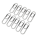 Miniatyrbillede 5 af 8: 66 stk Metal Pen Clips til Student Skridsikring Rustforebyggende Papirclips Pen Holder til Notebooks Office School Sort