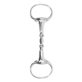 Pikkukuva 3 / 8: Hevosen gag-rengas snaffle-purenta ruostumaton teräs 125 mm löysä ovaali lenkki suukappale hevosen koulutusvälineet