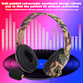 Miniatyrbillede 7 af 8: Bærbar hovedmonteret computer gaming headset til XBOX ONE grøn camouflage