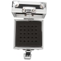 Miniatyrbillede 8 af 8: Sømborebits Opbevaringsboks 25 huller Gennemsigtig Clamshell Lock Design Støvtæt sømborebits Desktop Container Sort