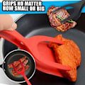 Miniatyrbild 3 av 5: Stekspade för stekta ägg, multifunktionell, 2 i 1, non-stick, bakningstång för köksredskap, kökstillbehör (Röd) 2 st